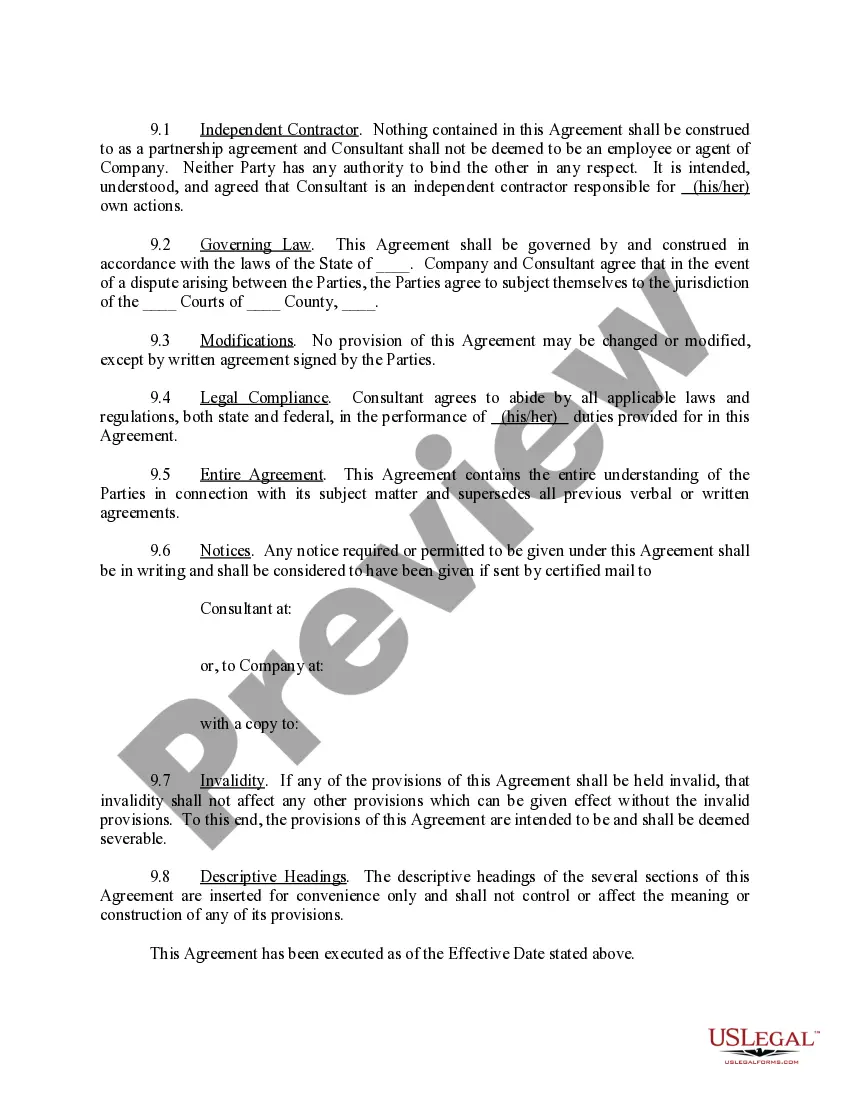 Get Consulting Agreement Preview Consulting Agreement