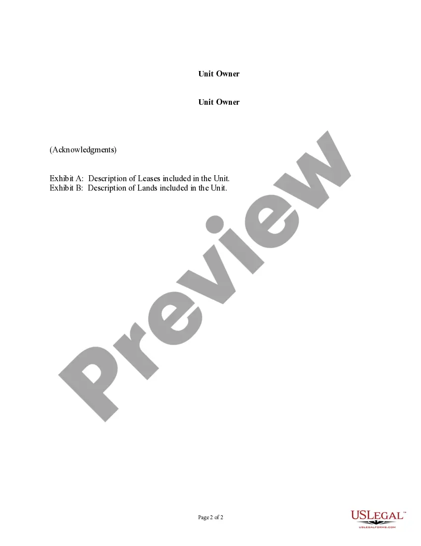 Preview Dissolution of Pooled Unit (By Unit Owners)
