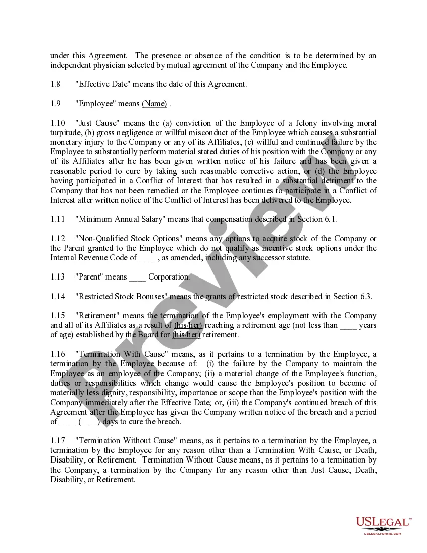 Preview Employee Agreement Incentive Compensation and Stock Bonus