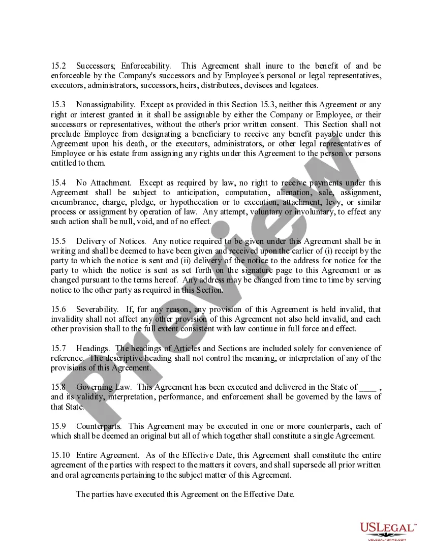 Preview Employee Agreement Incentive Compensation and Stock Bonus