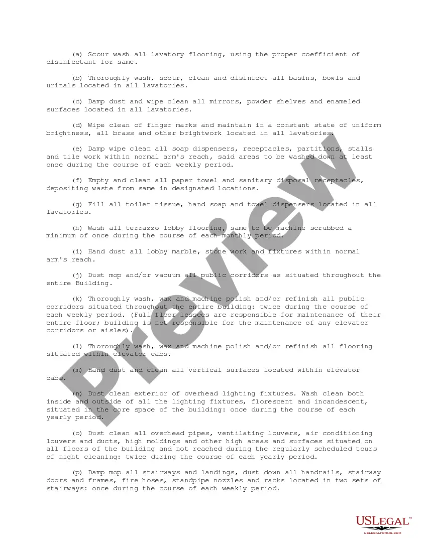 Get Cleaning Specifications Preview Cleaning Specifications