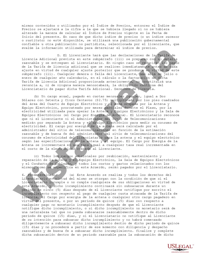 Preview Acuerdo de licencia de telecomunicaciones
