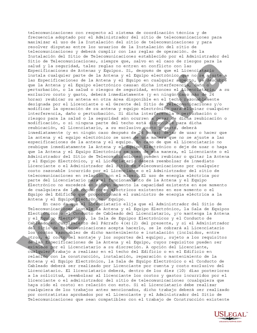 Preview Acuerdo de licencia de telecomunicaciones