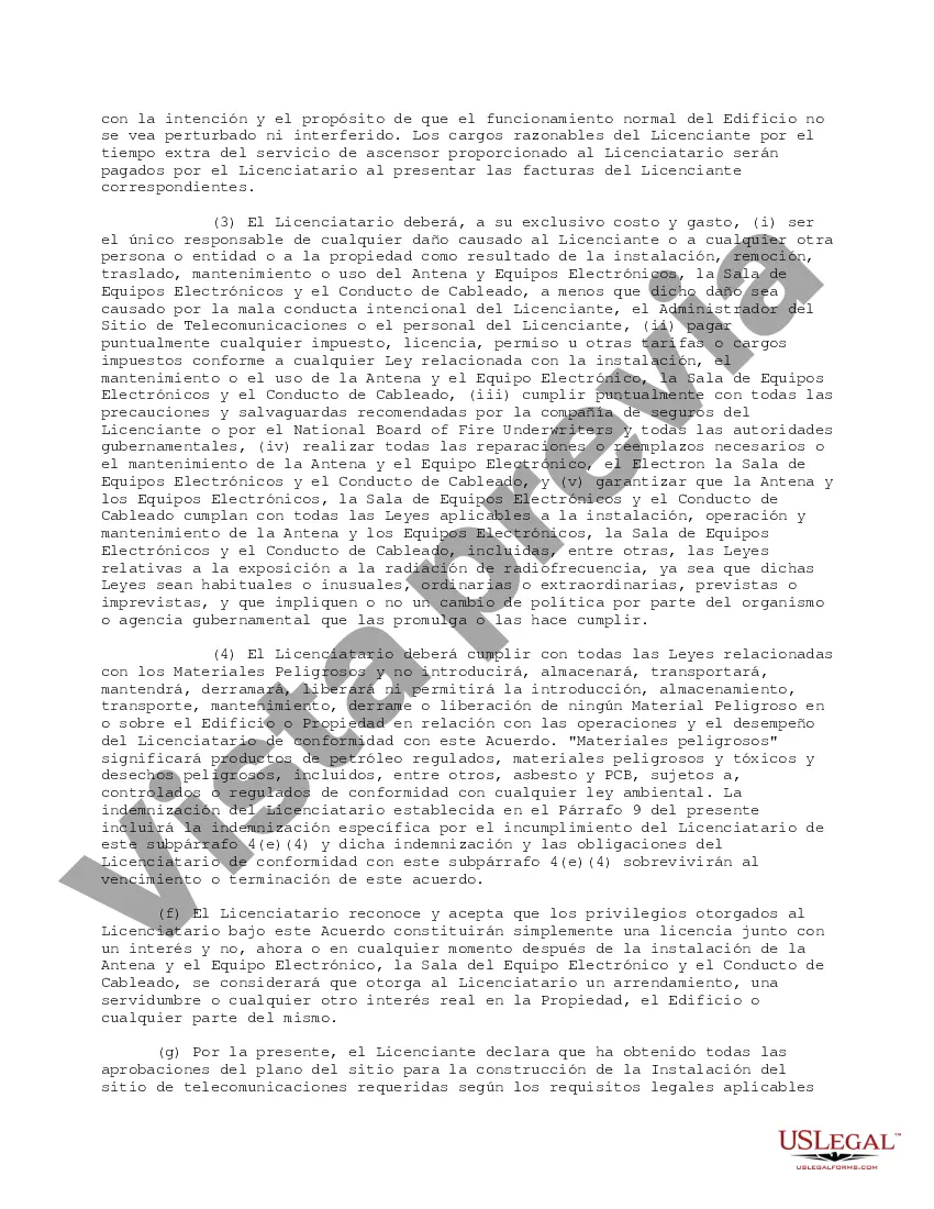 Preview Acuerdo de licencia de telecomunicaciones