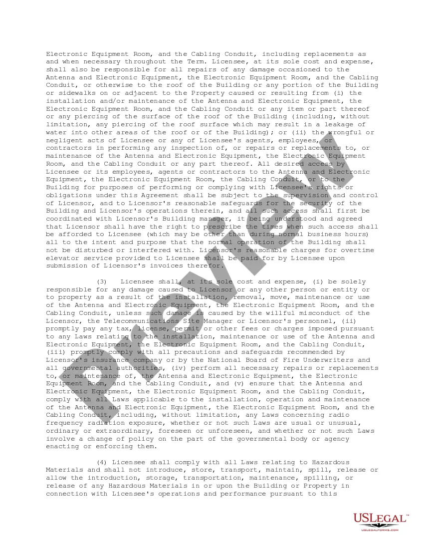 Preview Telecommunications License Agreement