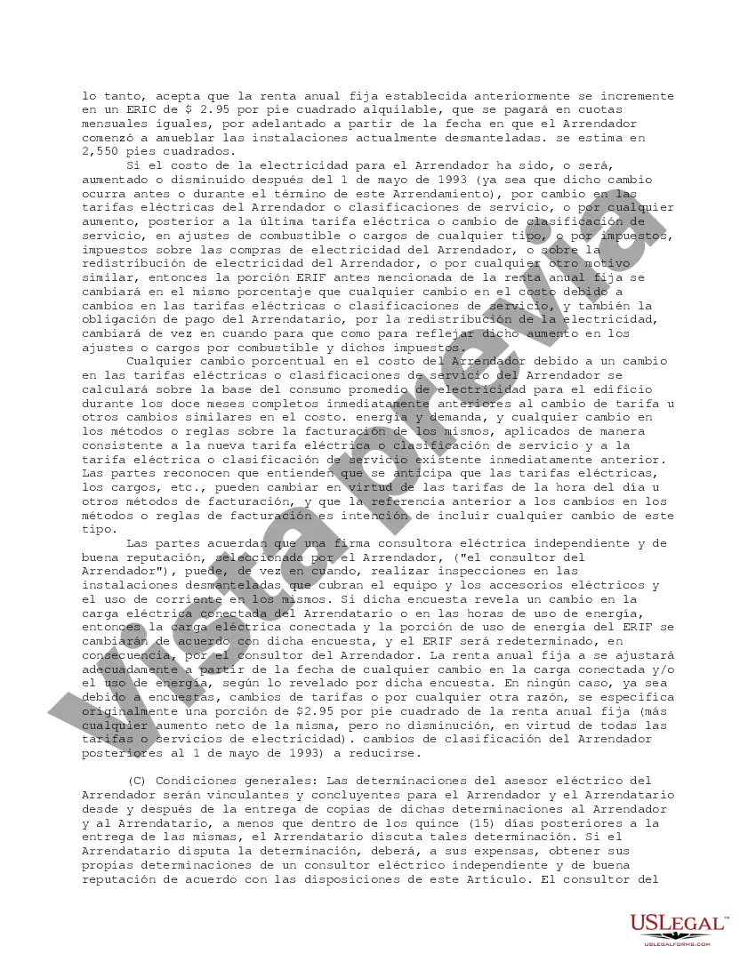 Preview Cláusula de electricidad orientada al propietario agresivo que maximiza las ganancias