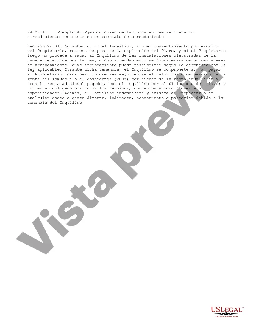 Preview Abordar la tenencia remanente en un contrato de arrendamiento