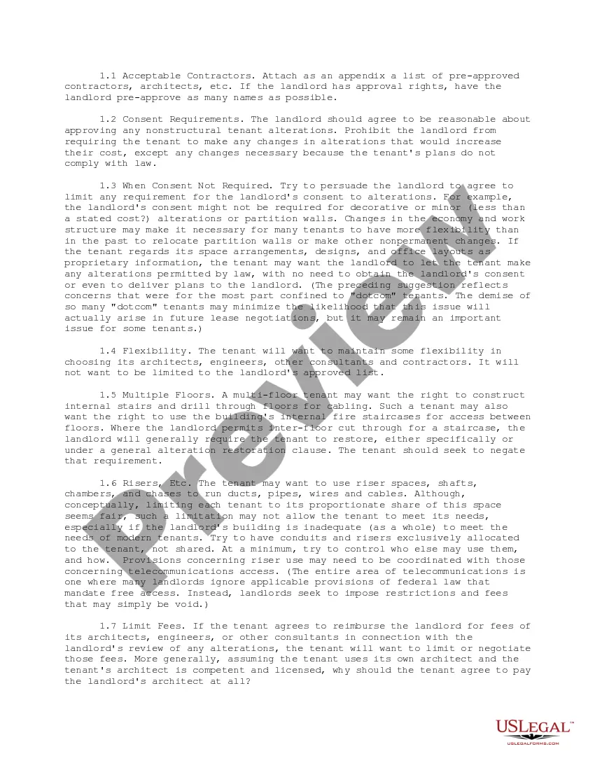 Get Tenant Checklist of Silent Lease Issues Preview Tenant Checklist of Silent Lease Issues