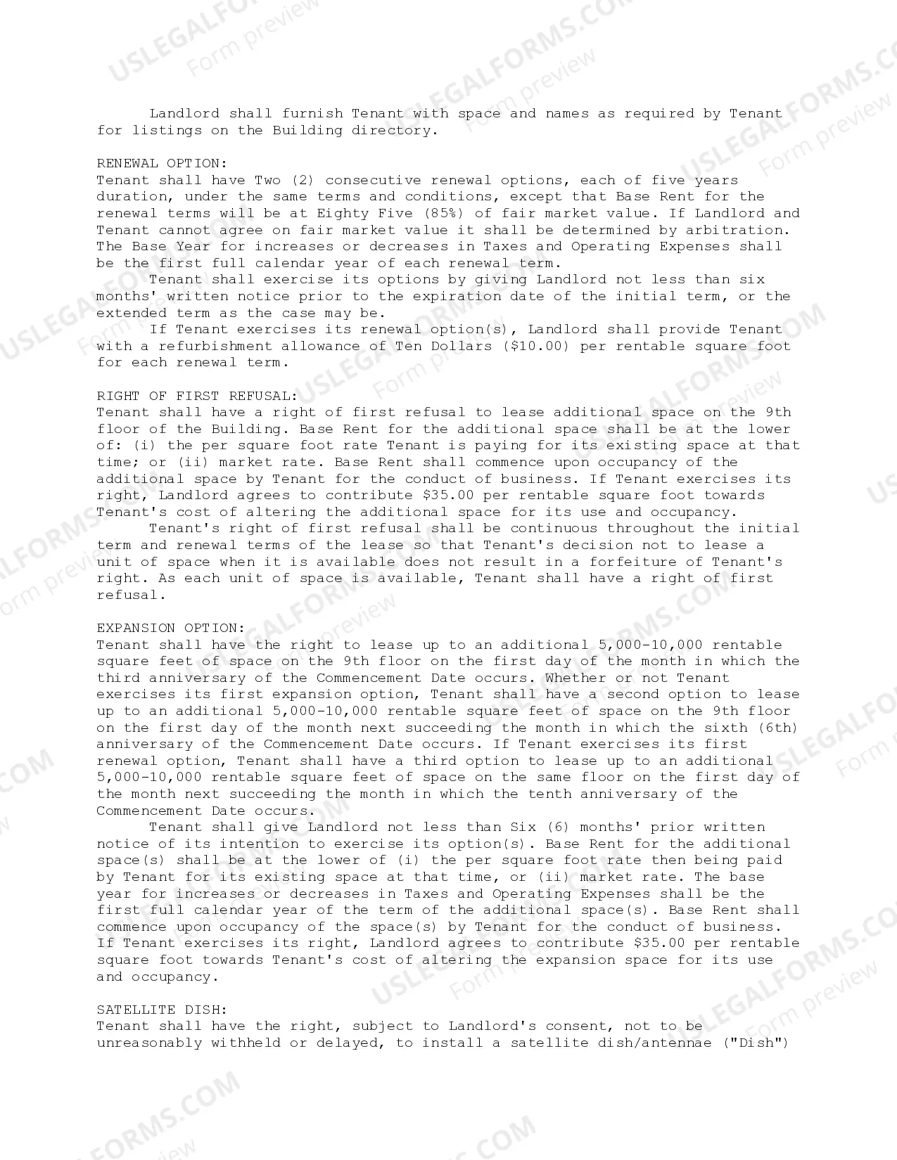 Preview Tenant Proposal Letter