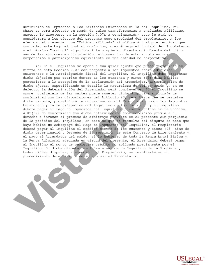 Preview Representaciones de Medición y Ajuste de la Parte Proporcional de los Inquilinos Participación Proporcional del Impuesto