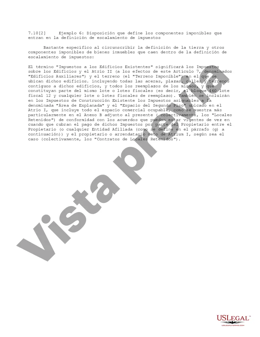Preview Disposición que define los componentes imponibles que caen en la definición de escalamiento de los impuestos