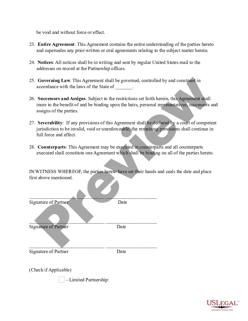 Preview Partnership Agreement