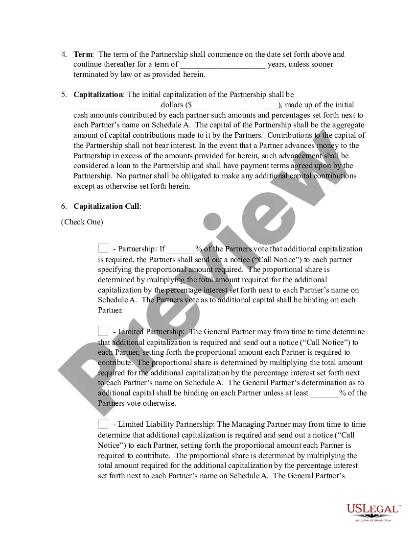 Preview Partnership Agreement