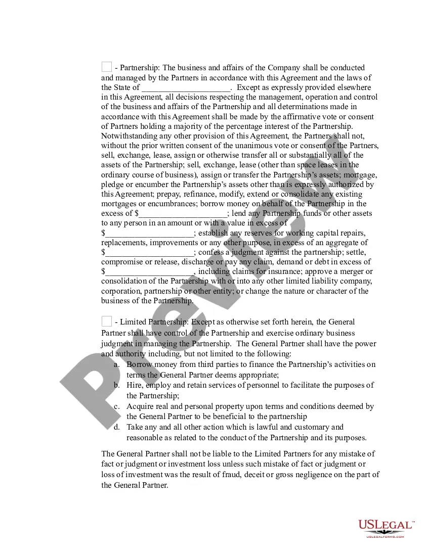 Preview Partnership Agreement