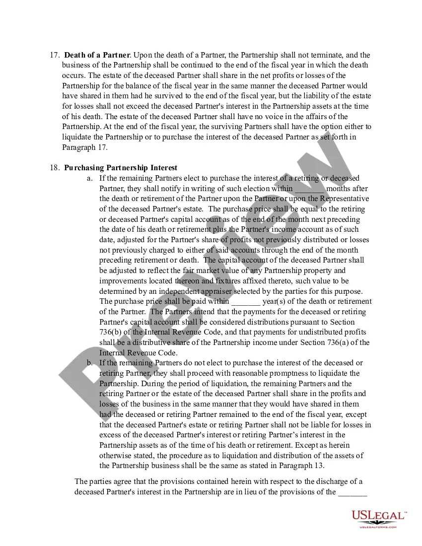 Preview Partnership Agreement