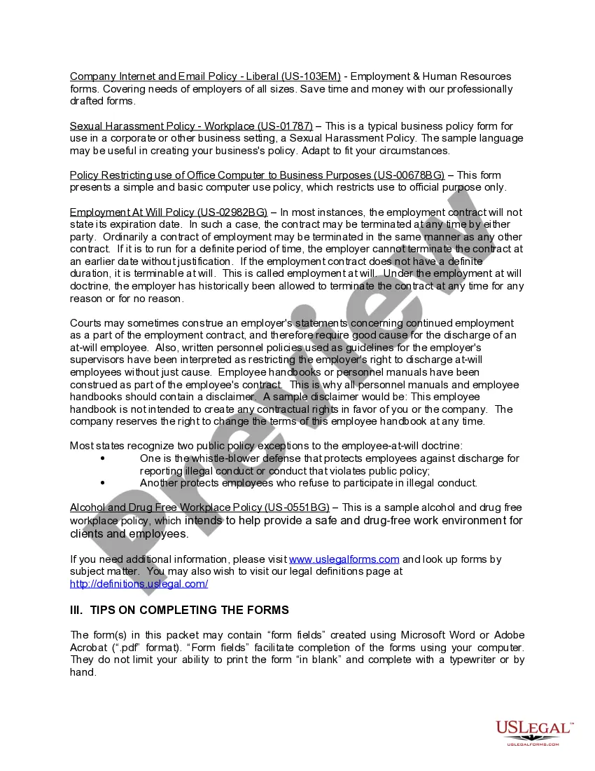 Get Employment Policies Package Preview Employment Policies Package