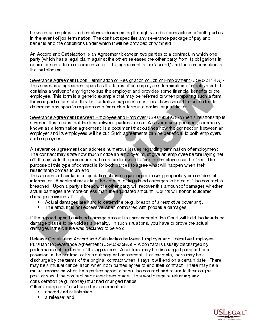 Get Employment Severance Documents Package Preview Employment Severance Documents Package