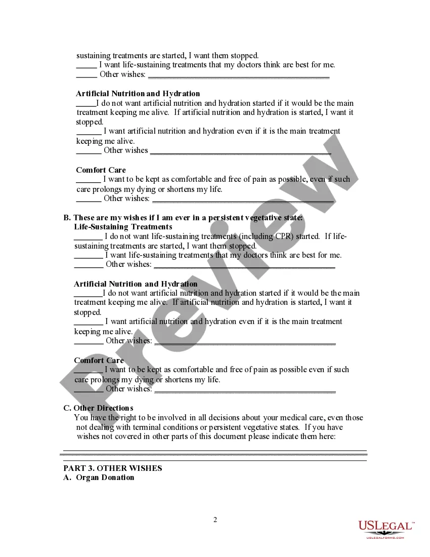 Get Advance Directive - Durable Power of Attorney Preview Advance Directive - Durable Power of Attorney