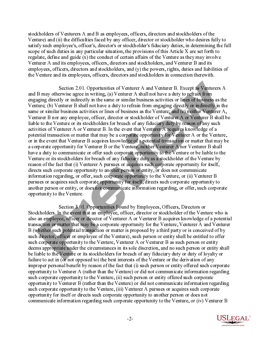 Get Clauses Relating to Venture Opportunities, competition Preview Clauses Relating to Venture Opportunities, competition