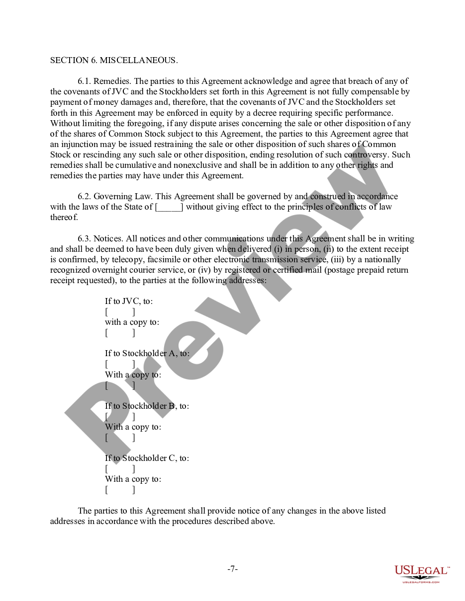 page 6 Sample Joint Venture Agreement - Corporate Joint Venture Form preview