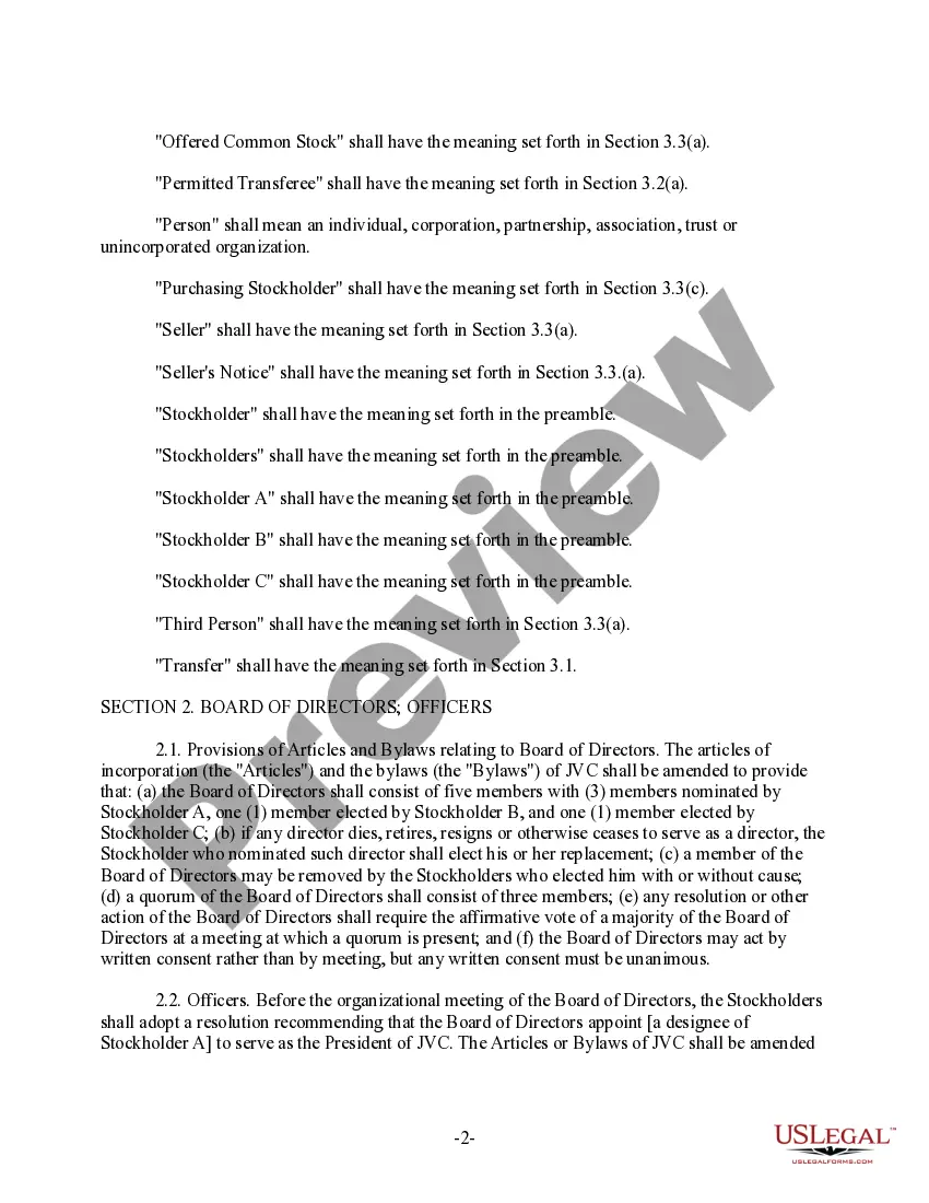 Preview Sample Joint Venture Agreement - Corporate Joint Venture Form