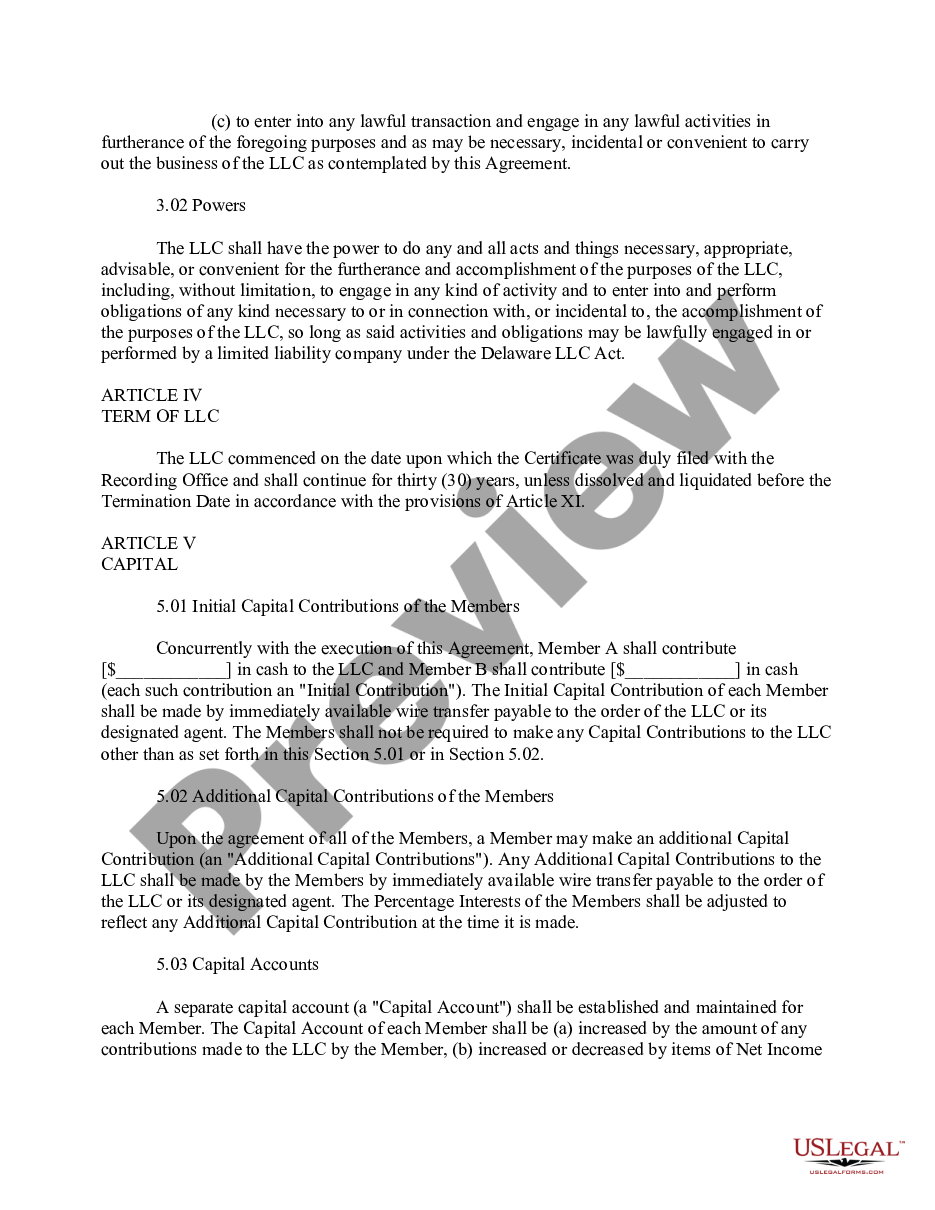 page 2 Sample Joint Venture Agreement - Limited Liability Company LLC Form preview
