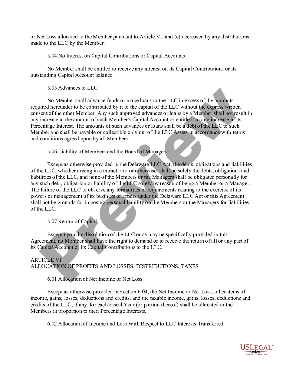 page 3 Sample Joint Venture Agreement - Limited Liability Company LLC Form preview