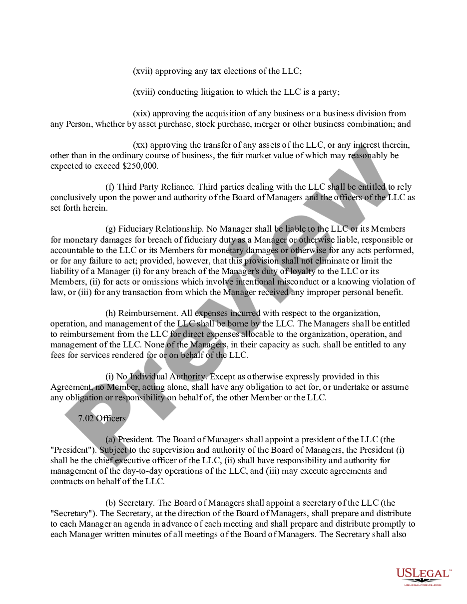 page 8 Sample Joint Venture Agreement - Limited Liability Company LLC Form preview