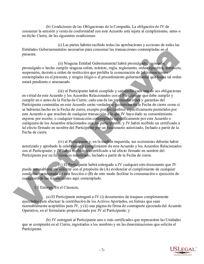 Preview Formulario de acuerdo de contribución