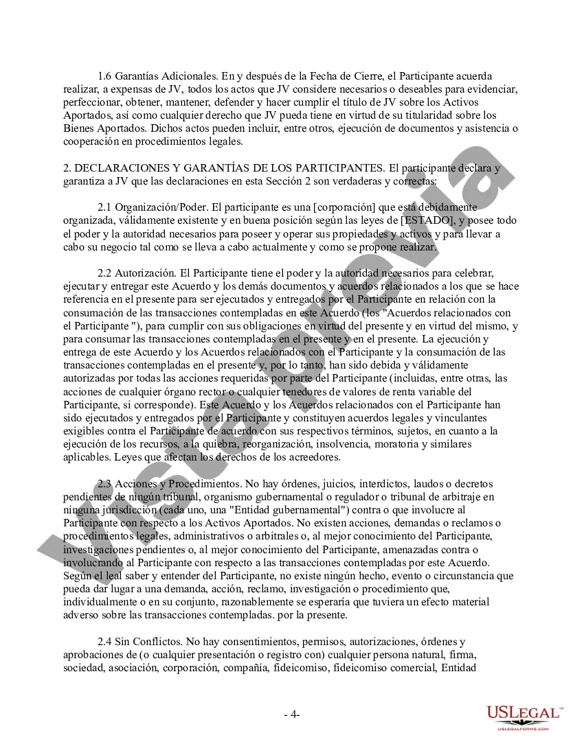 Preview Formulario de acuerdo de contribución