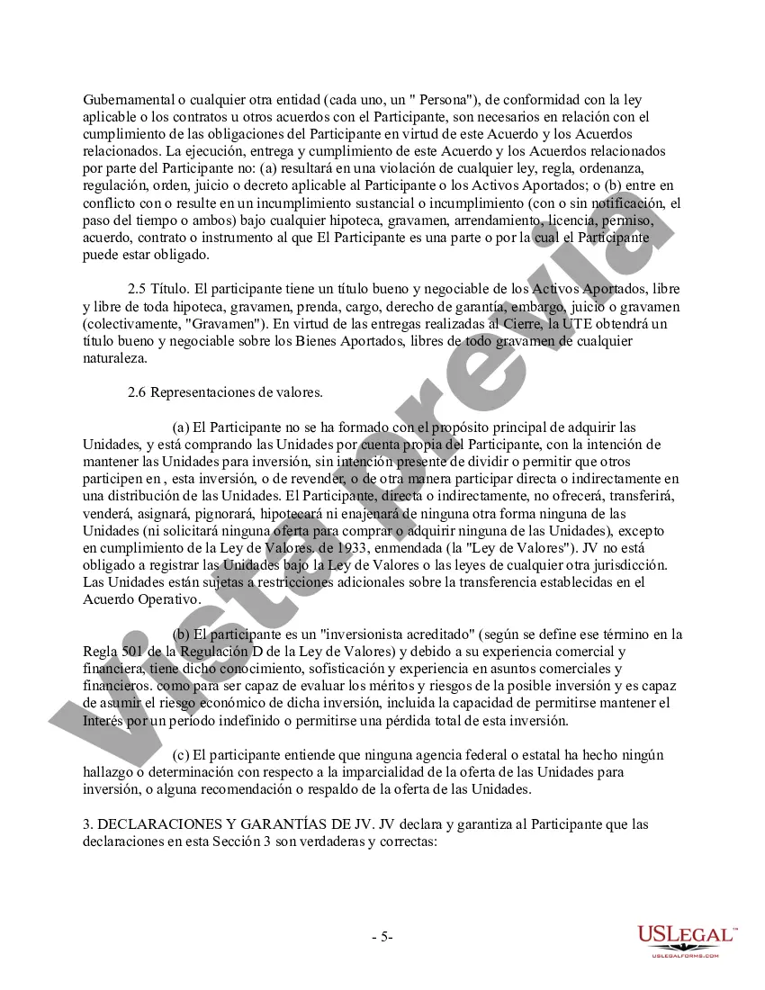 Preview Formulario de acuerdo de contribución