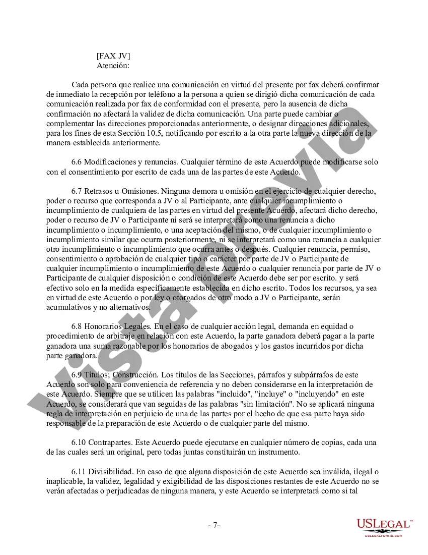 Preview Acuerdo de licencia de marca comercial libre de regalías para licenciar las marcas comerciales de un participante de empresa conjunta a la empresa conjunta