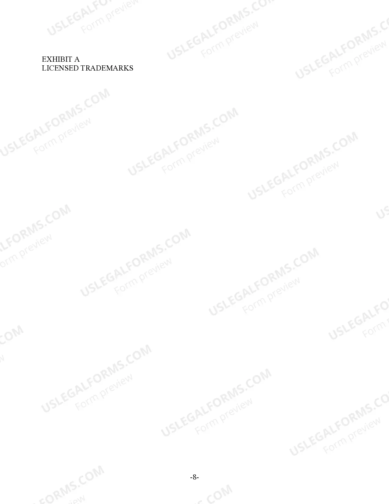 Preview Royalty Free Trademark License Agreement to license a joint venture participant's trademarks to the joint venture