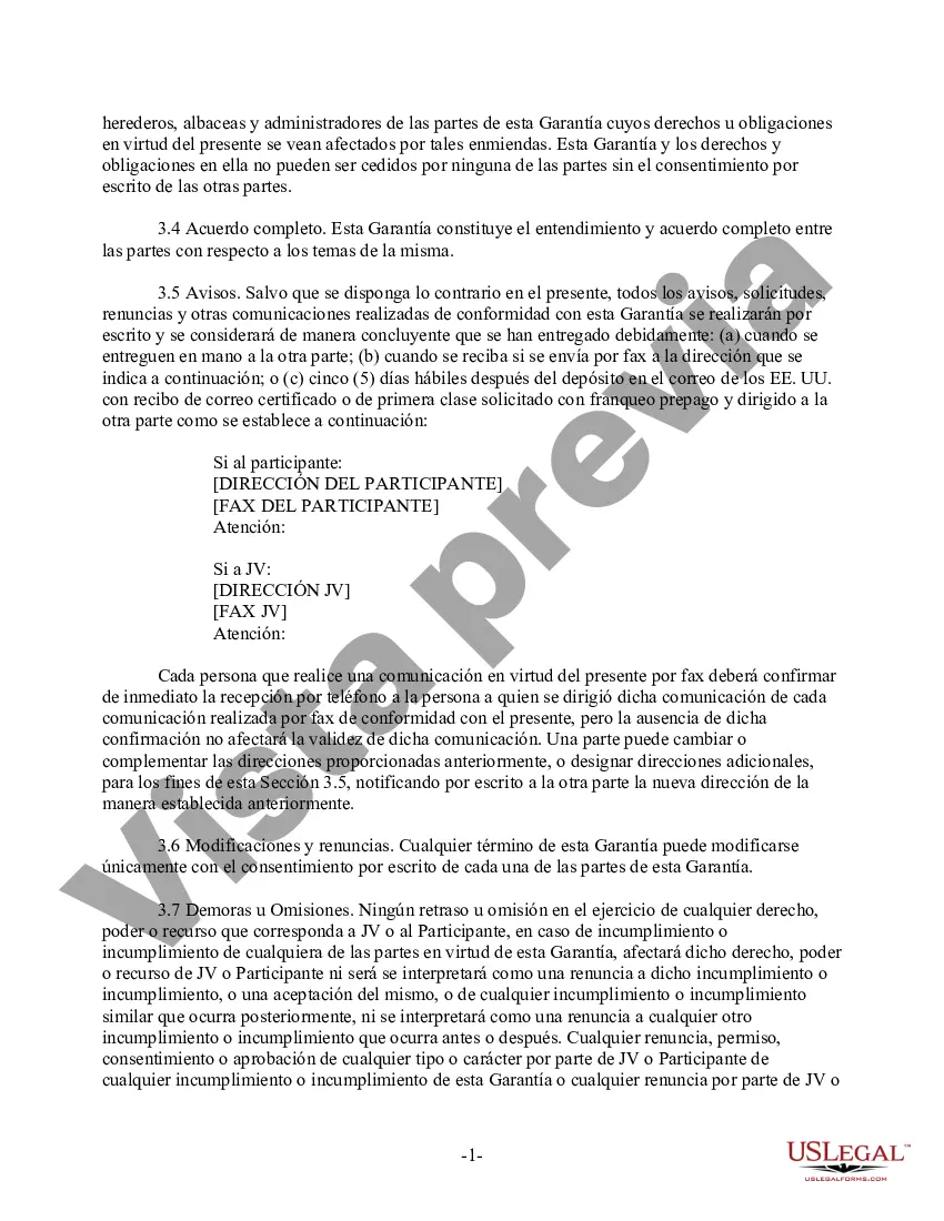 Preview Forma de garantía de los padres