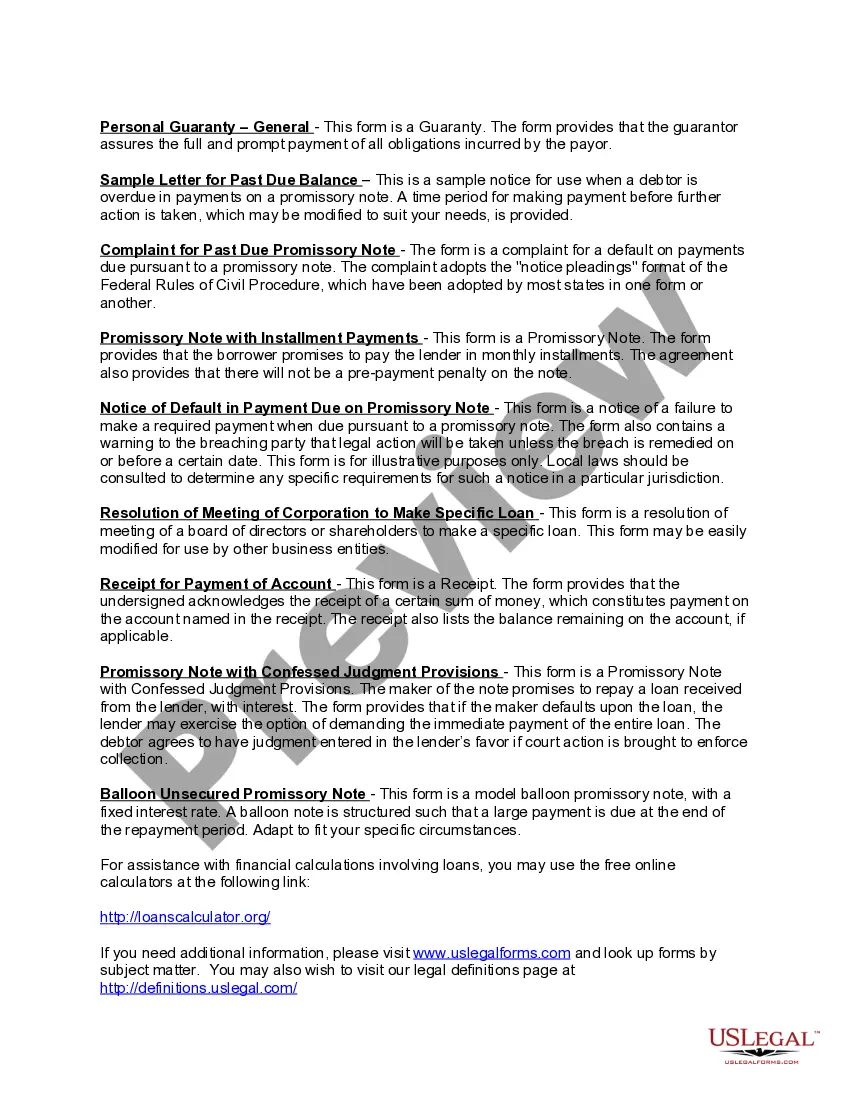 Get Personal Loan Agreement Document Package Preview Personal Loan Agreement Document Package