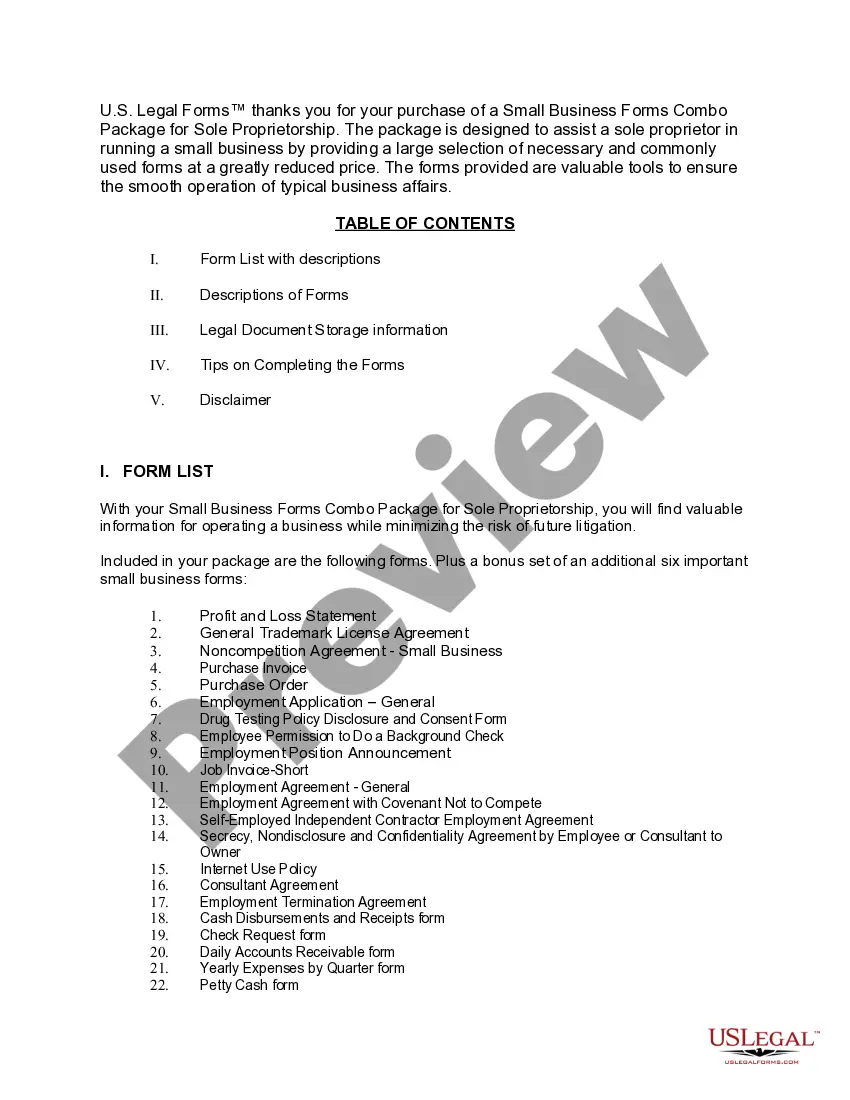 Get Small Business Startup Package for Sole Proprietorship Preview Small Business Startup Package for Sole Proprietorship