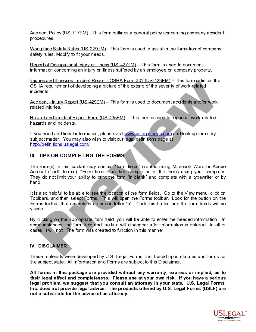 Get Employment Safety and Health Package Preview Employment Safety and Health Package