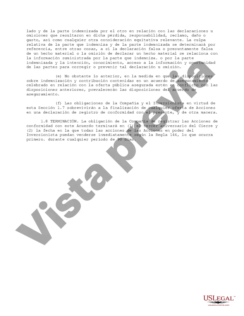 Preview Formulario - Acuerdo de Compra de Acciones para Inversión Estratégica Realizado en el Momento de la Oferta Pública Inicial
