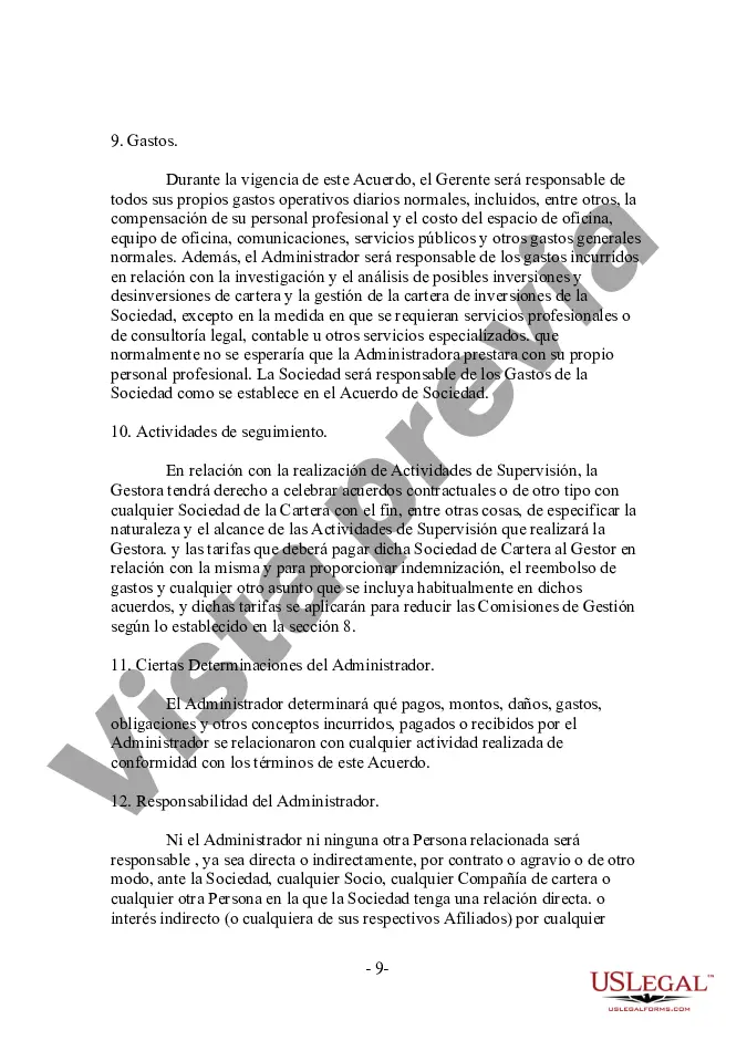 Preview Acuerdo de gestión de inversiones