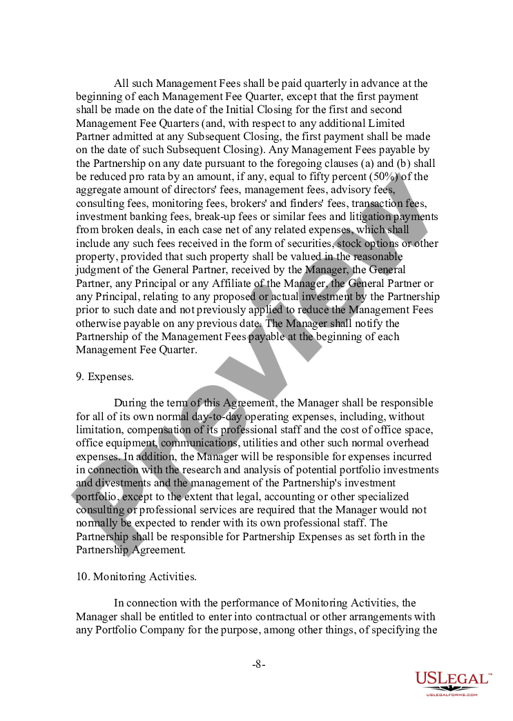 page 7 Investment Management Agreement preview