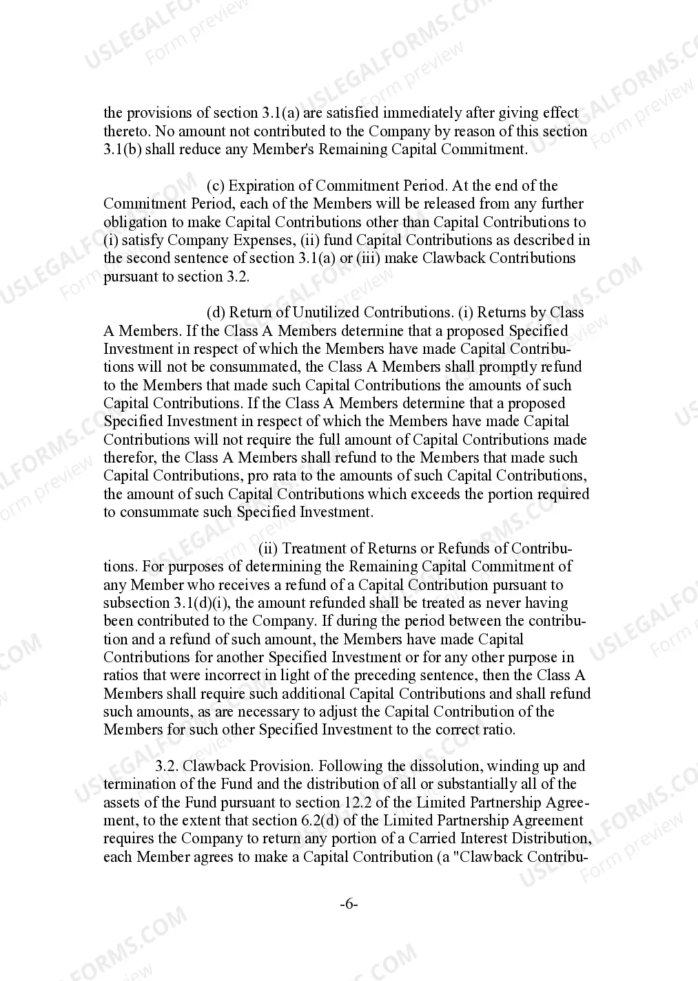 Preview Limited Liability Company LLC Agreement For General Partner