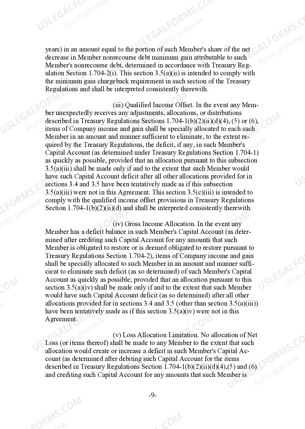 Preview Limited Liability Company LLC Agreement For General Partner