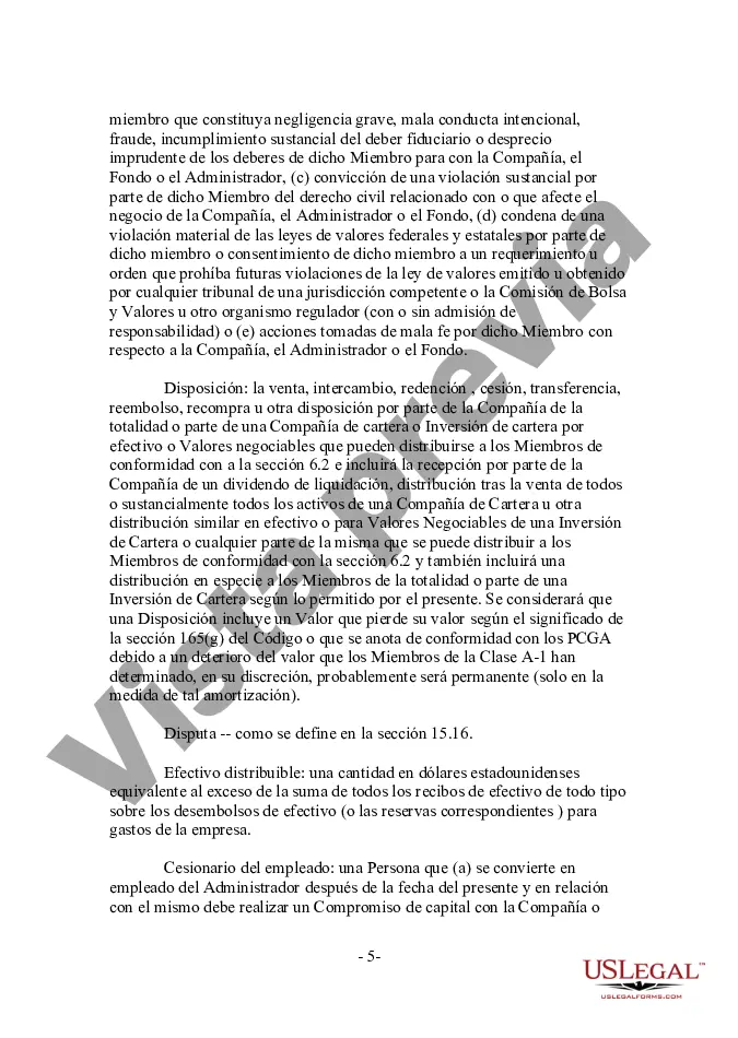 Preview Acuerdo de sociedad de responsabilidad limitada LLC para nuevo socio general