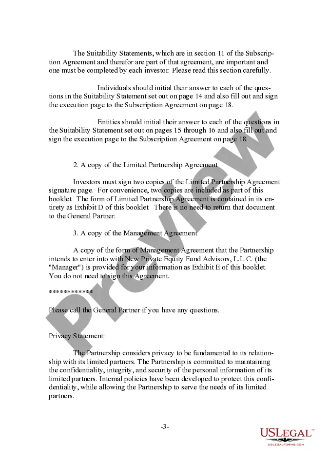Get Subscription Agreement - A Section 3C1 Fund Preview Subscription Agreement - A Section 3C1 Fund
