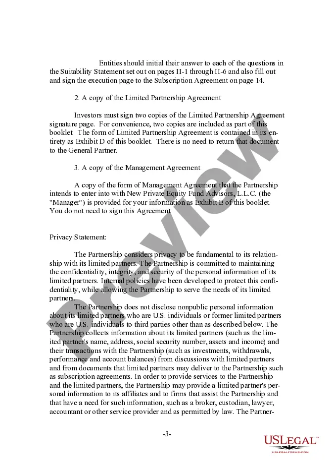Get Subscription Agreement for an Equity Fund Preview Subscription Agreement for an Equity Fund