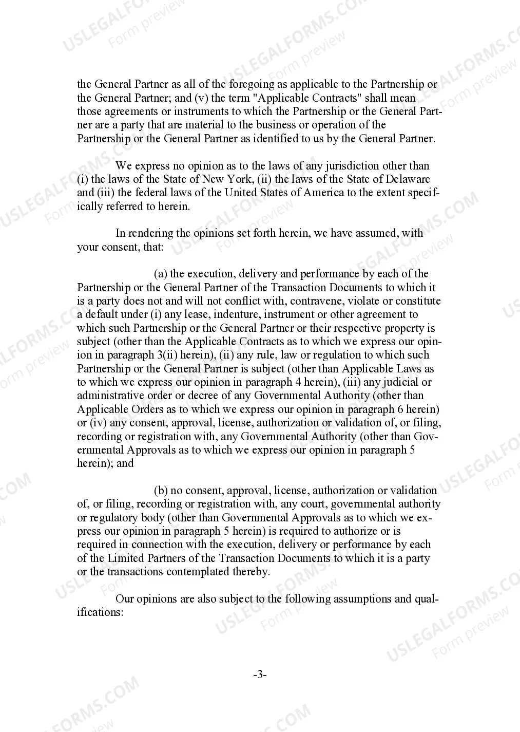 Preview Legal Opinion