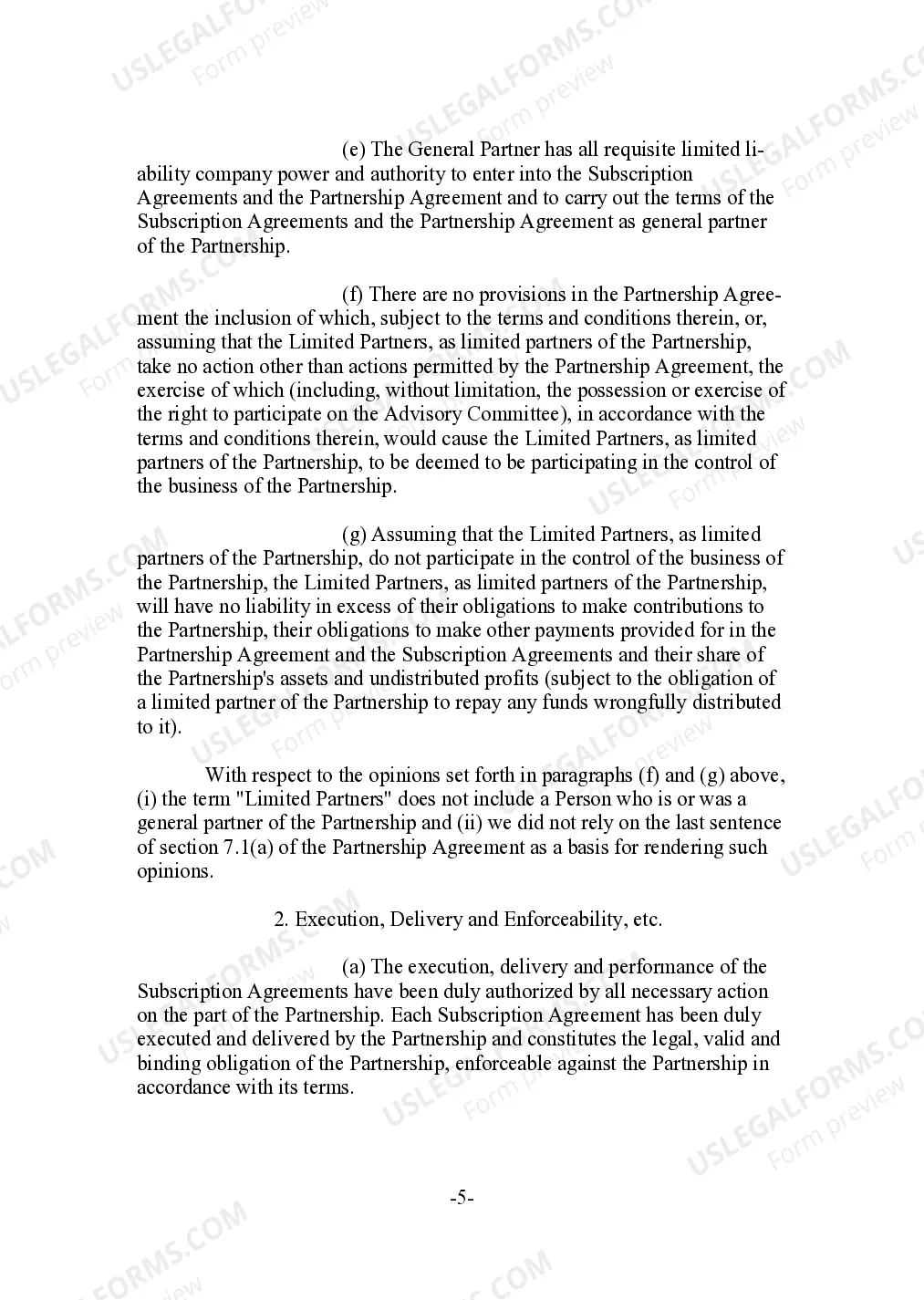 Preview Legal Opinion