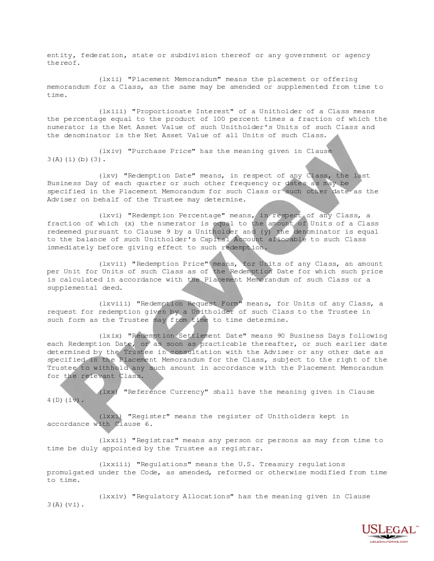 Get Declaration of Trust Preview Declaration of Trust