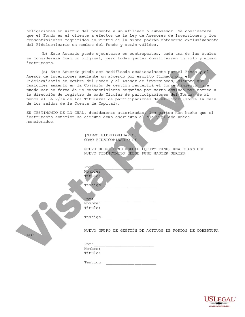 Preview Acuerdo de Asesoramiento de Inversiones