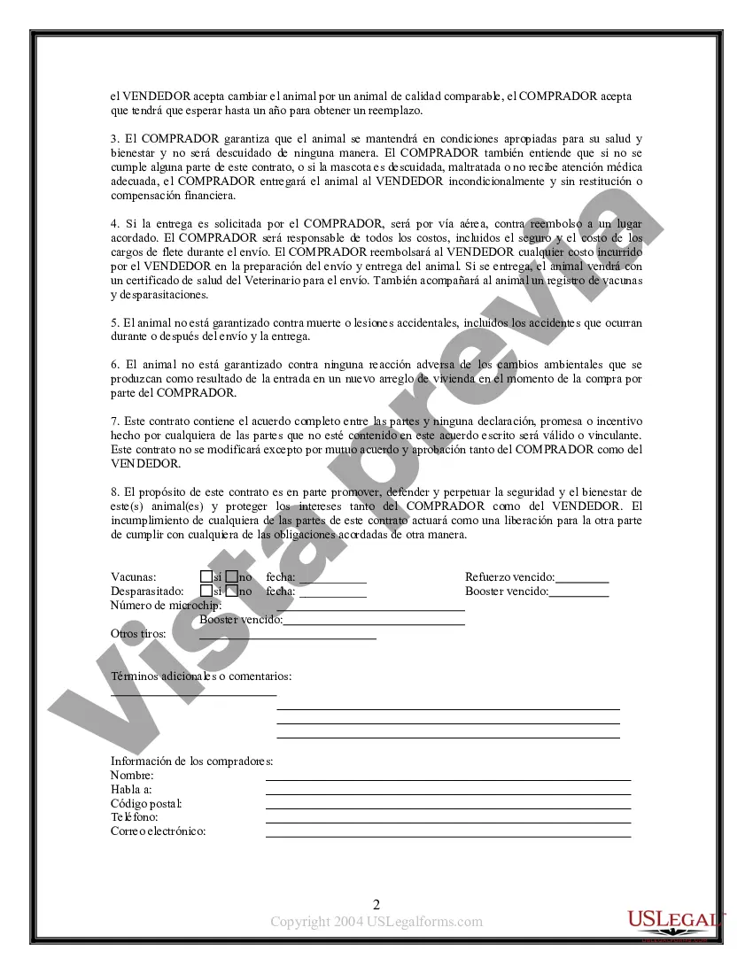Preview Acuerdo de venta de mascotas